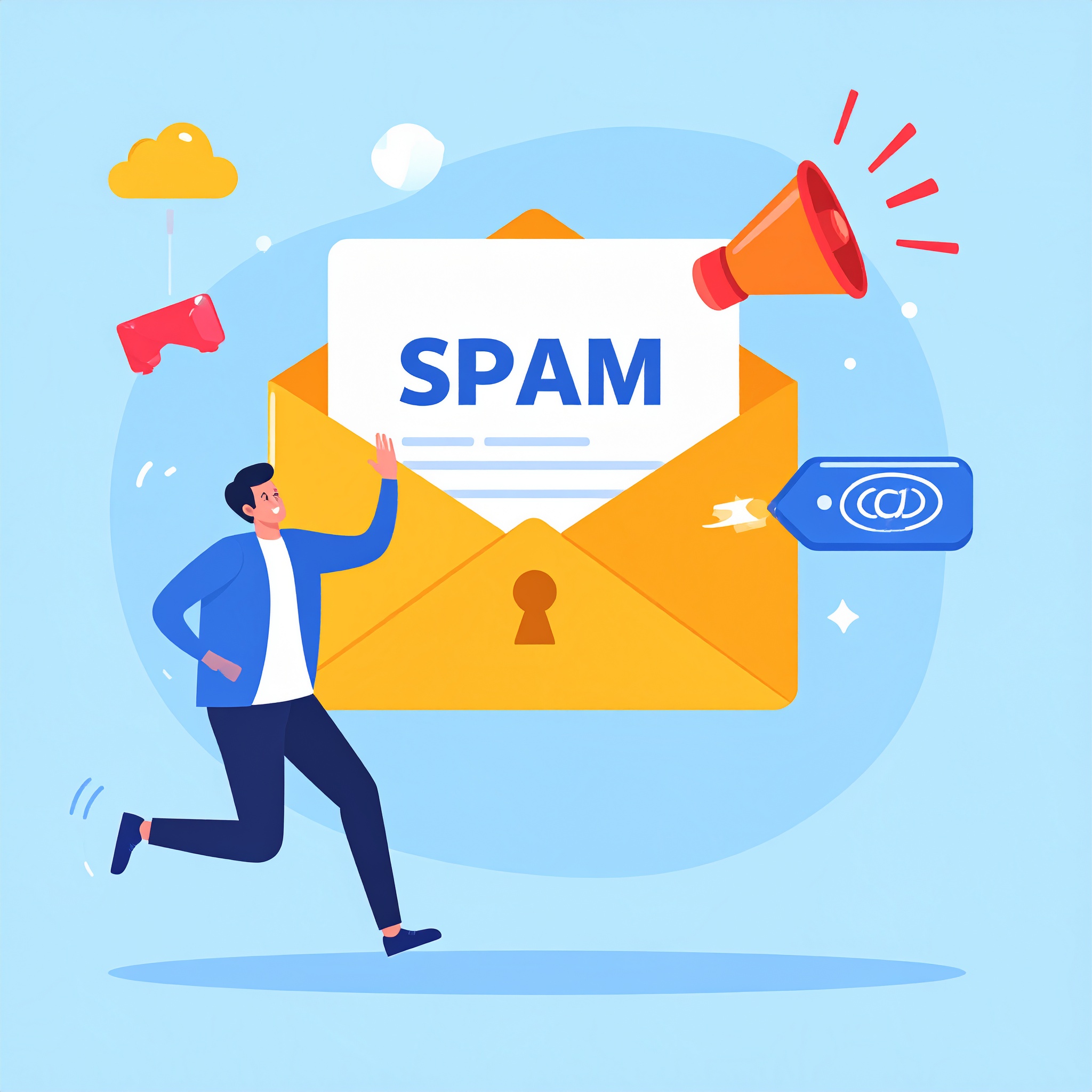 スパムメールのイラスト