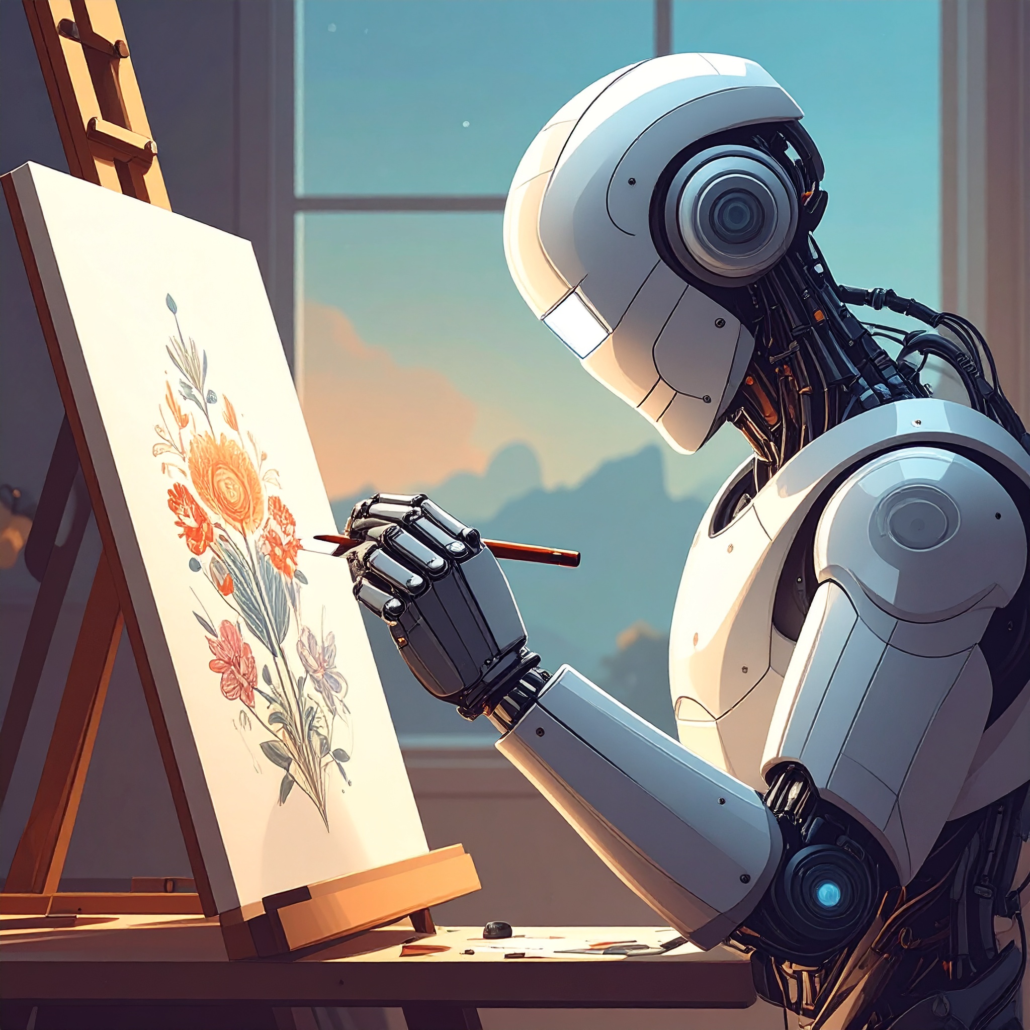 絵を描くロボット