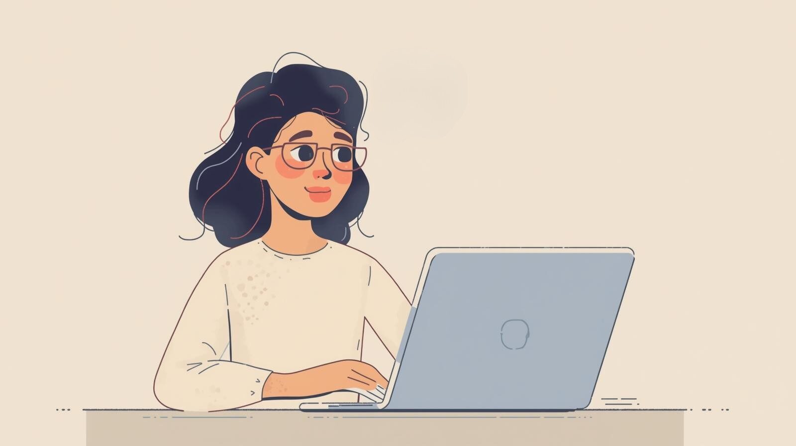 パソコンでAIにプロンプトを書いて指示を出しているイメージ画像