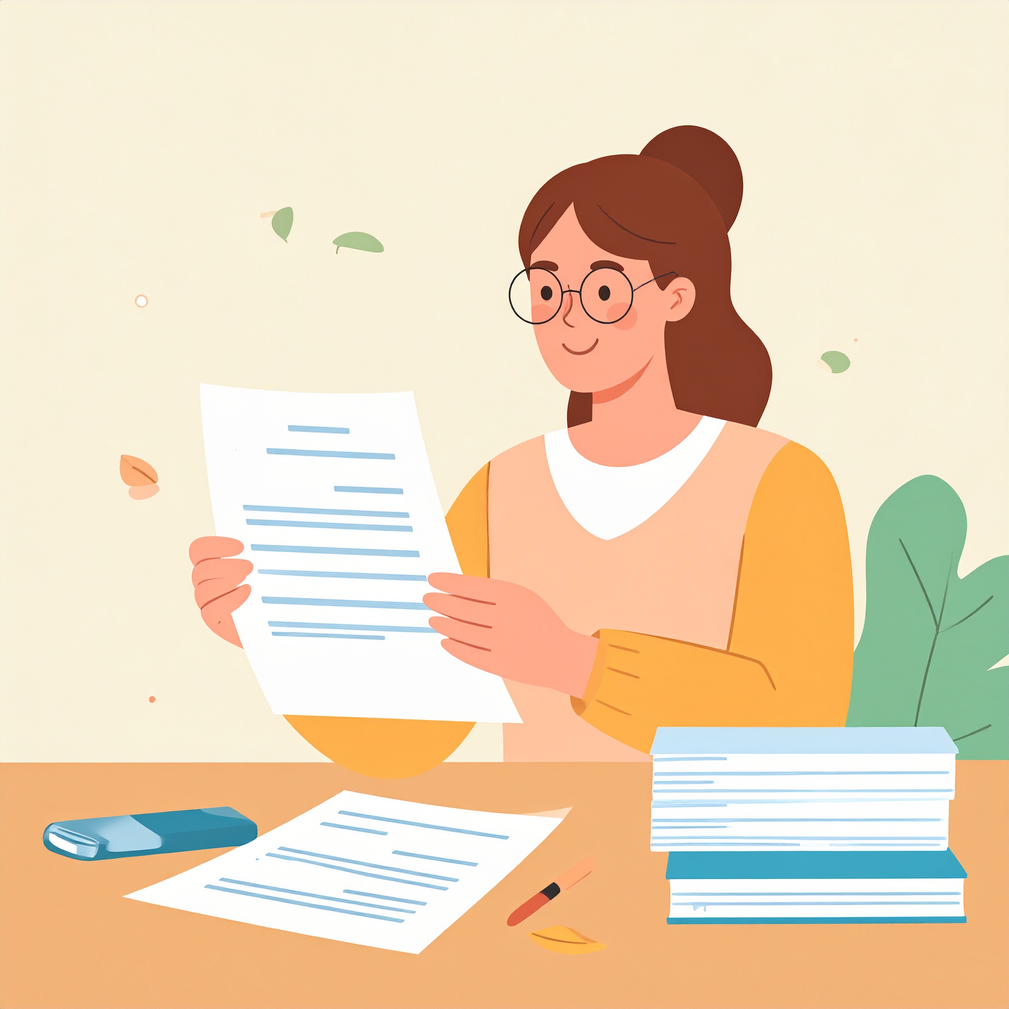 論文を調べている人のイラスト